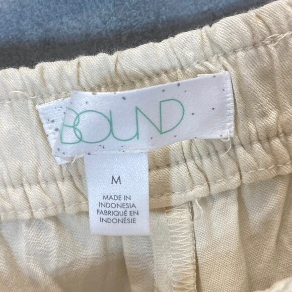 ABOUND Women's Solid Ivory Dove Elastic Waist Pull-On Cargo Pants SZ M - Picture 7 of 8